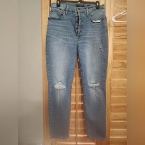 Lucky Brand High Rise Blue Distressed Jeans